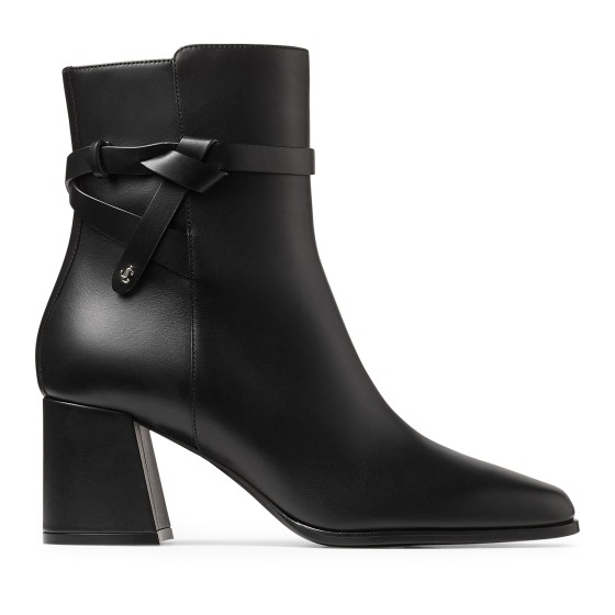 Lawton 65 ankle boots in calf leather - Black