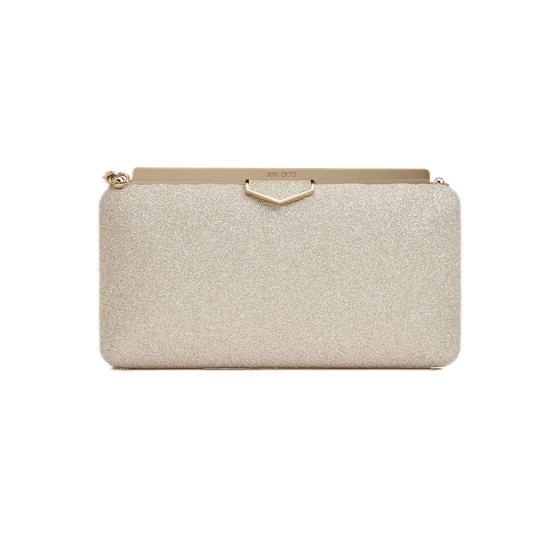Ellipse clutch - Beige