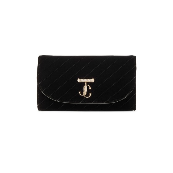 Curve wallet with chain - Black