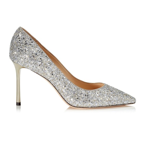 Romy 85 Thin Sole Pump - Silver