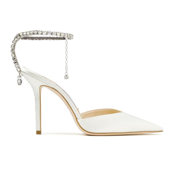 Saeda 100 High Heels - white