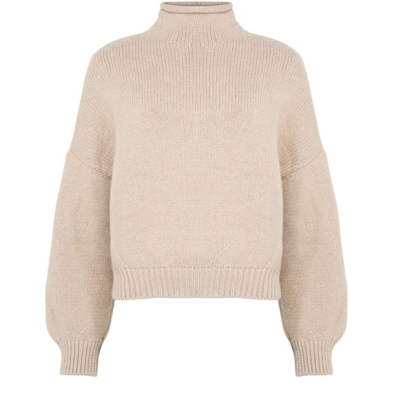 Juniper high neck sweater - Beige