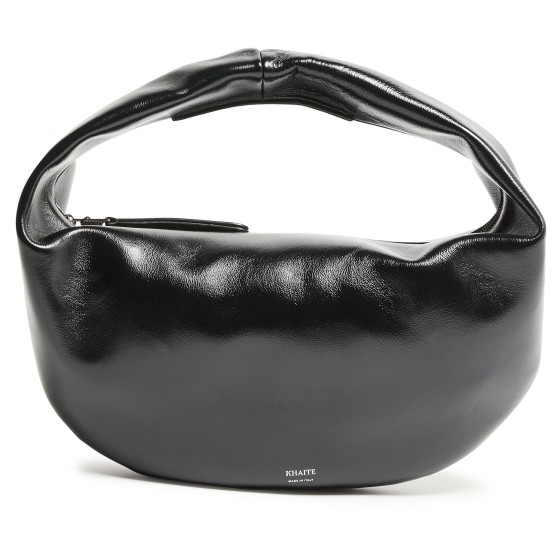 Olivia Medium Crescent Bag - Black