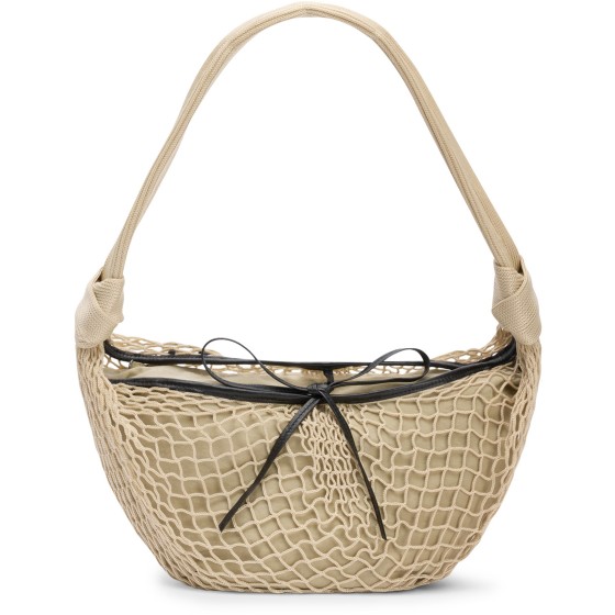 Fortune Croissant Shoulder Bag - Beige