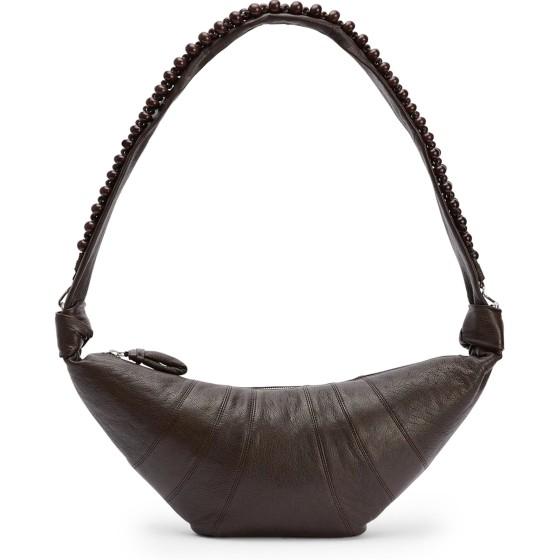 Medium Pearl Croissant - brown