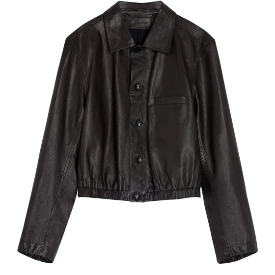 Soft leather blouson - Red