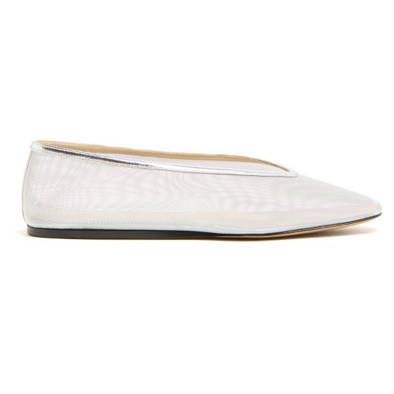 Luna Ballet Flats - Silver