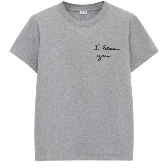 Straight cotton t-shirt - grey