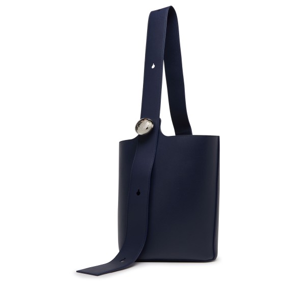 Pebble bucket bag - Blue
