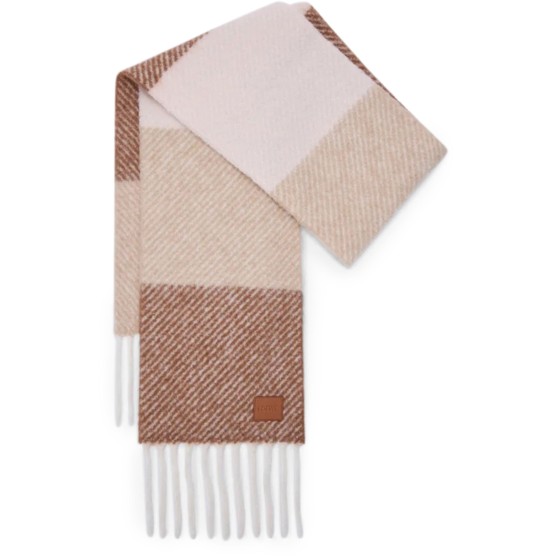 Scarf in alpaca and wool - grey