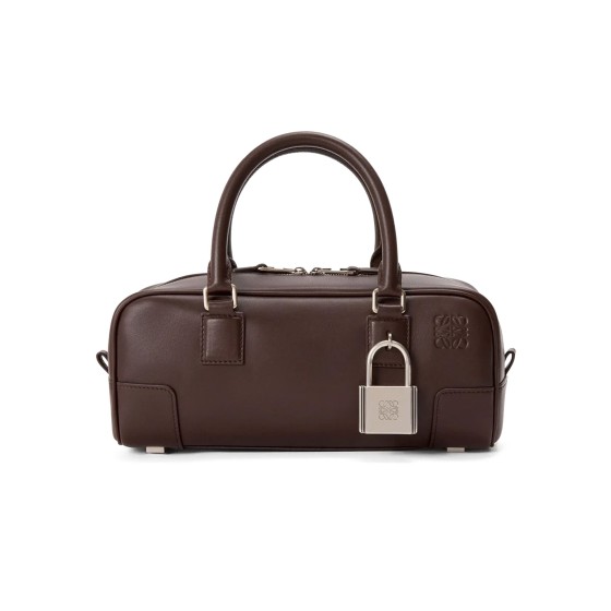 Amazona 23 cropped bag in shiny calfskin - brown