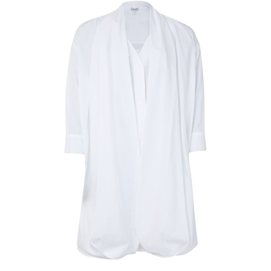 Draped mini dress - white