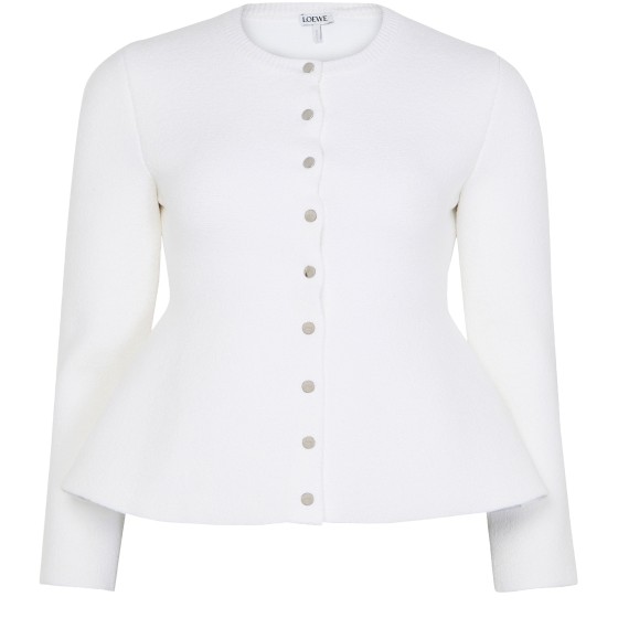 Cotton and silk cardigan - white