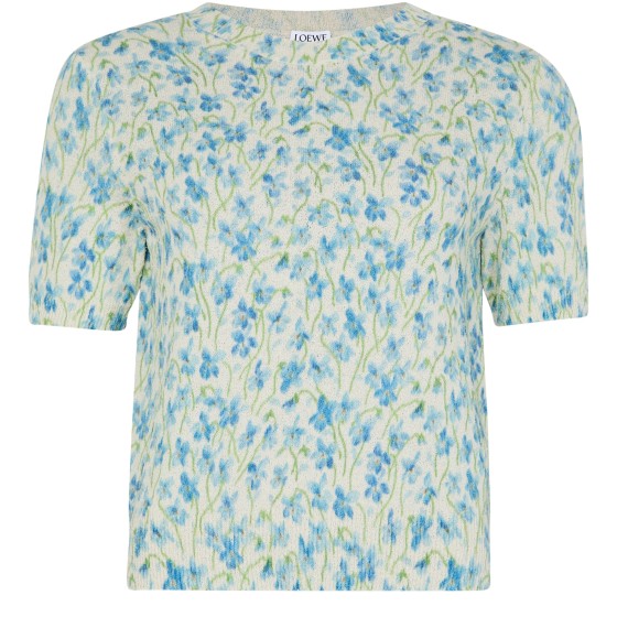 Short sleeve sweater - white