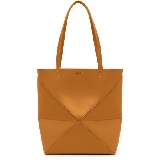 Puzzle Tote Bag - brown