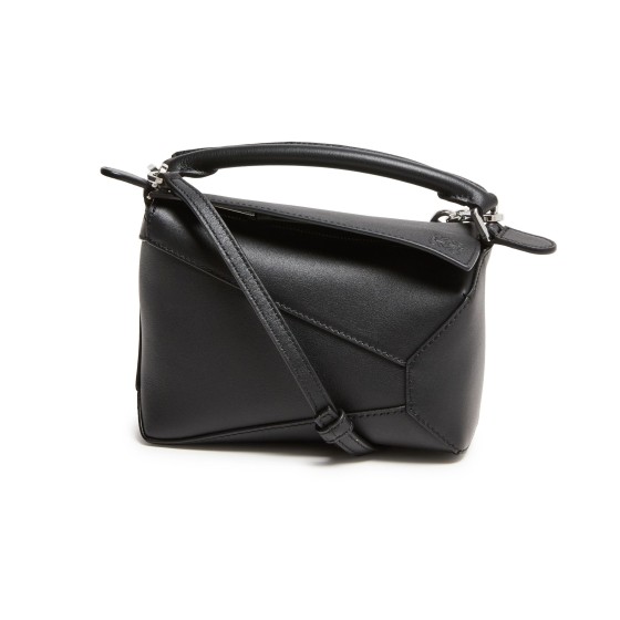 Puzzle Edge Mini Bag - Black