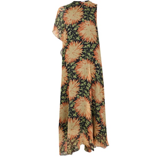 Floral print flowing dress - Colorful