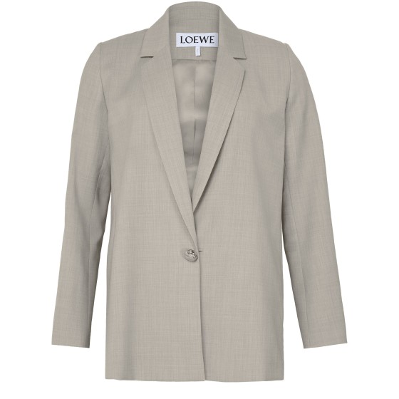Tailored jacket in wool - Beige