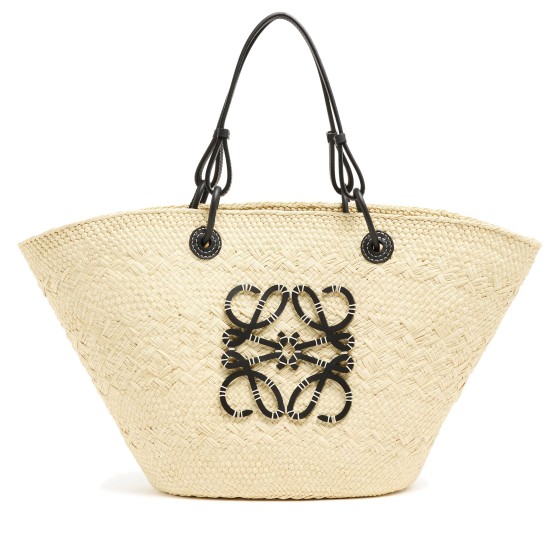 Anagram Medium Basket Bag - Black