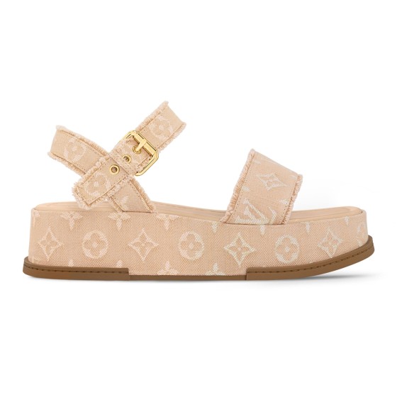 Maya Platform Sandal - Beige