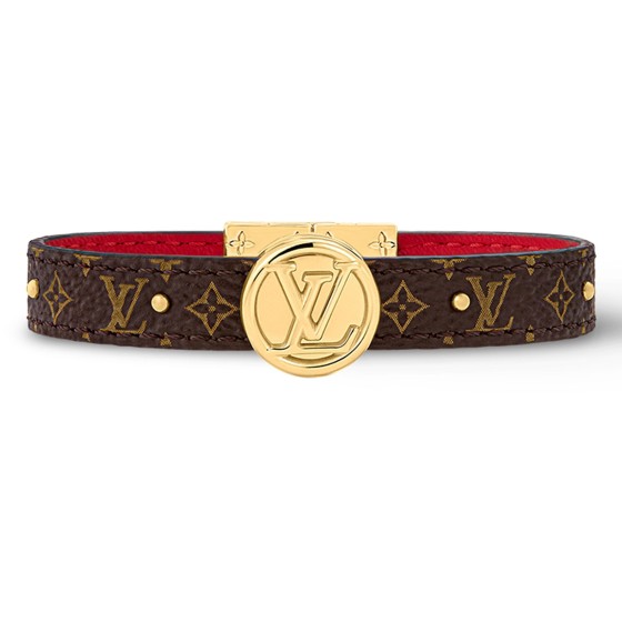 LV CIRCLE Reversible Bracelet - brown