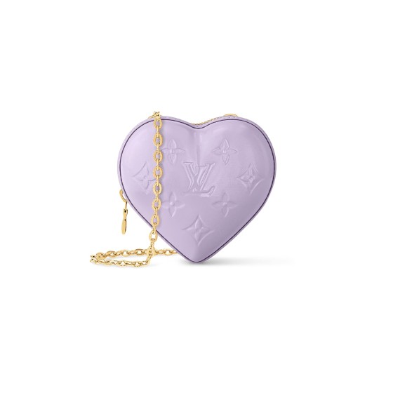 KEEP MY HEART clutch bag - Purple