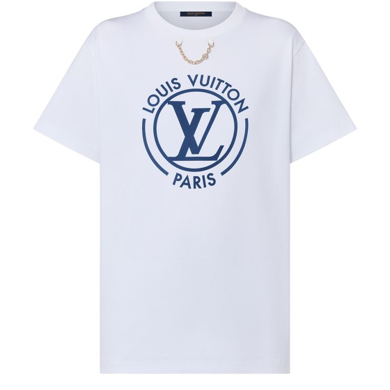 Flocked LV T-Shirt - white