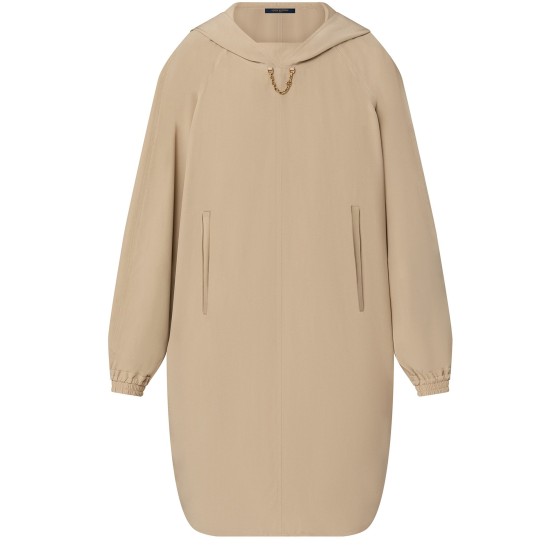 Hooded dress - Beige