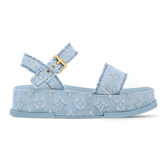 Maya Platform Sandal - Blue