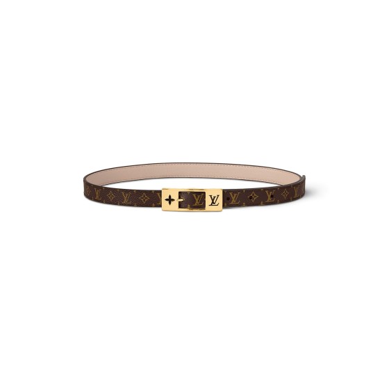LV DUO 18mm Reversible Belt - brown