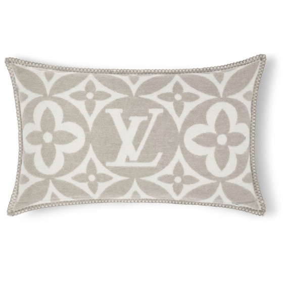 LV Medallion Cushion - Blue