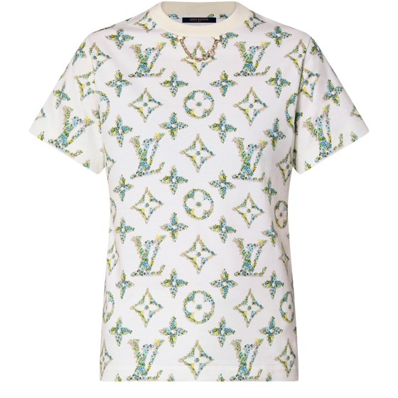 Floral Monogram T-Shirt - white