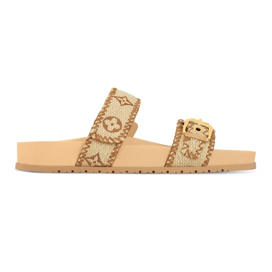 BOM DIA COMFORT Flat Sandals - Beige