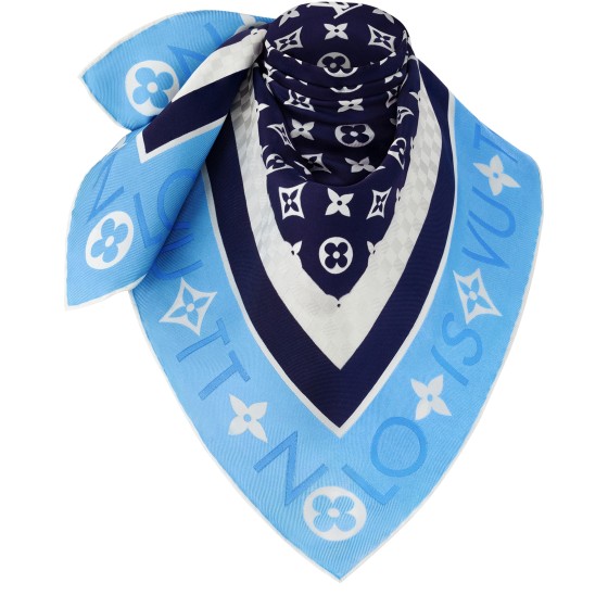 Monogram Infinity Square 90 - Blue