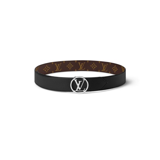 LV Circle 35mm Reversible Belt - Black