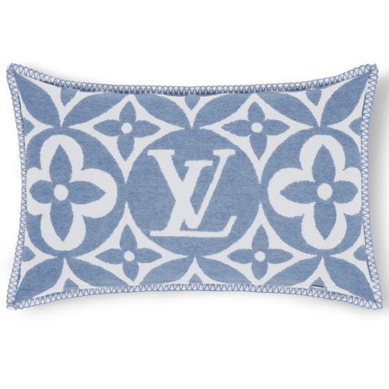 LV Medallion Cushion - Blue