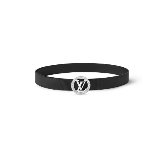 LV Circle Tresor 35mm Reversible Belt - Black