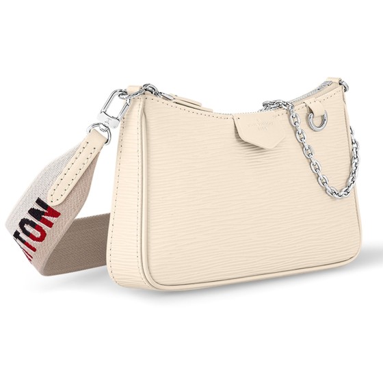 Easy Pouch On Strap - Beige