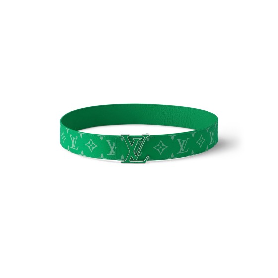 LV Initiales 40mm Reversible Belt - Green
