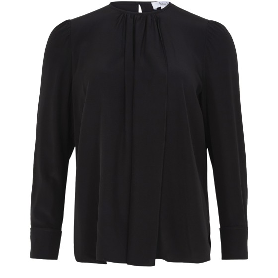 Carol long-sleeved blouse - Black