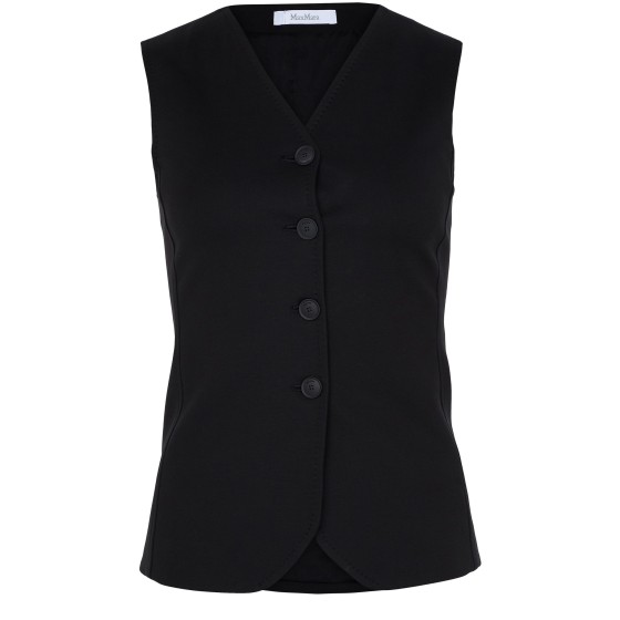 Fornovo sleeveless jacket - Black