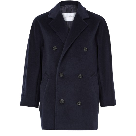 Rebus cropped coat - Blue