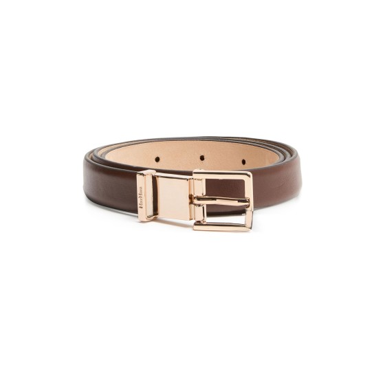 Leather belt - brown