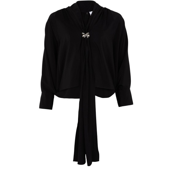 Leonidia long sleeved blouse - Black