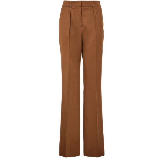 Cannes wide-leg pants - brown
