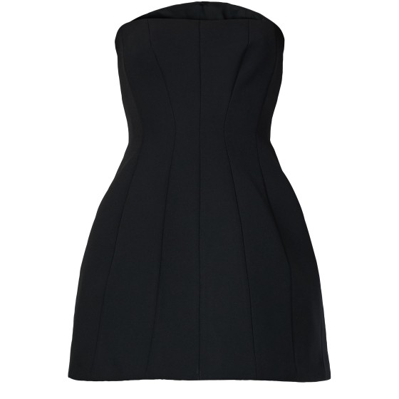 Betel mini bustier dress - Black