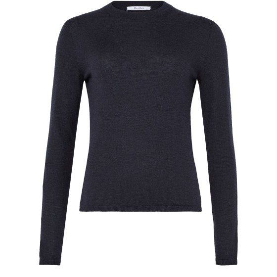Marica round-neck sweater - Blue