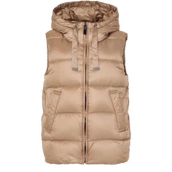 Seivi sleeveless puffer jacket - THE CUBE - brown