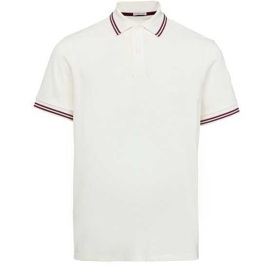Short-sleeved polo shirt - white