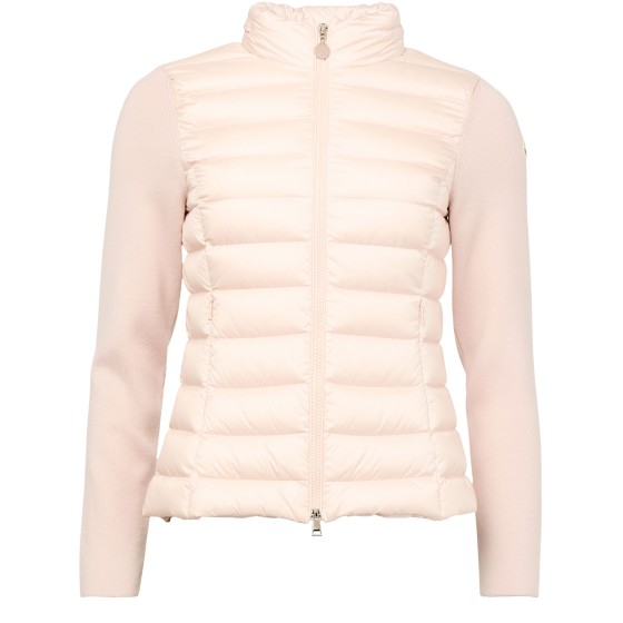 Dual-material jacket - pink